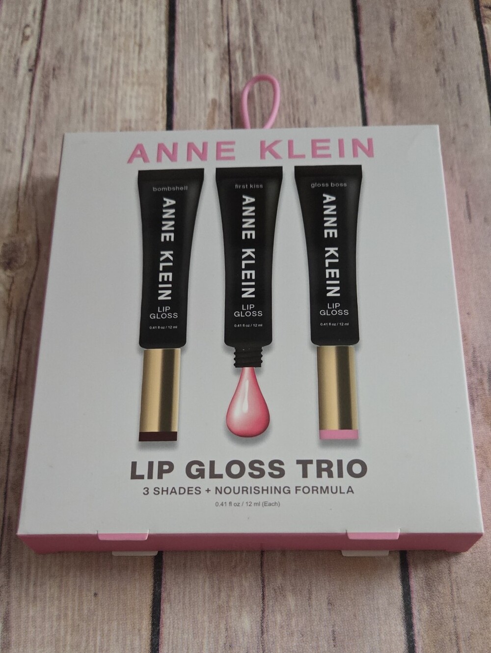 Anne Klein Lip Gloss Trio Shades NIB